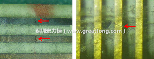 如果擔(dān)心這個(gè)方法可能對(duì)弄斷銅箔線路，也可以試著將銅箔線路旁沒有銅箔的位置切開，然后試著撕開剝離外層護(hù)膜(cover film)，達(dá)到相同的目的