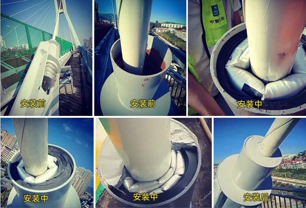 一種橋梁斜拉索錨固端防腐防水端封裝置